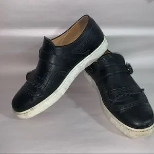 CHRISTIAN LOUBOUTIN size 42 black leather Kiltie Moc style SNEAKERS Christian Louboutin | Shoes | Christian Louboutin Size 42  main image 2